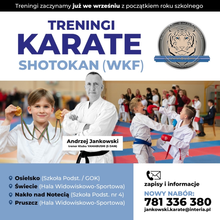 ZAPISY na treningi Karate